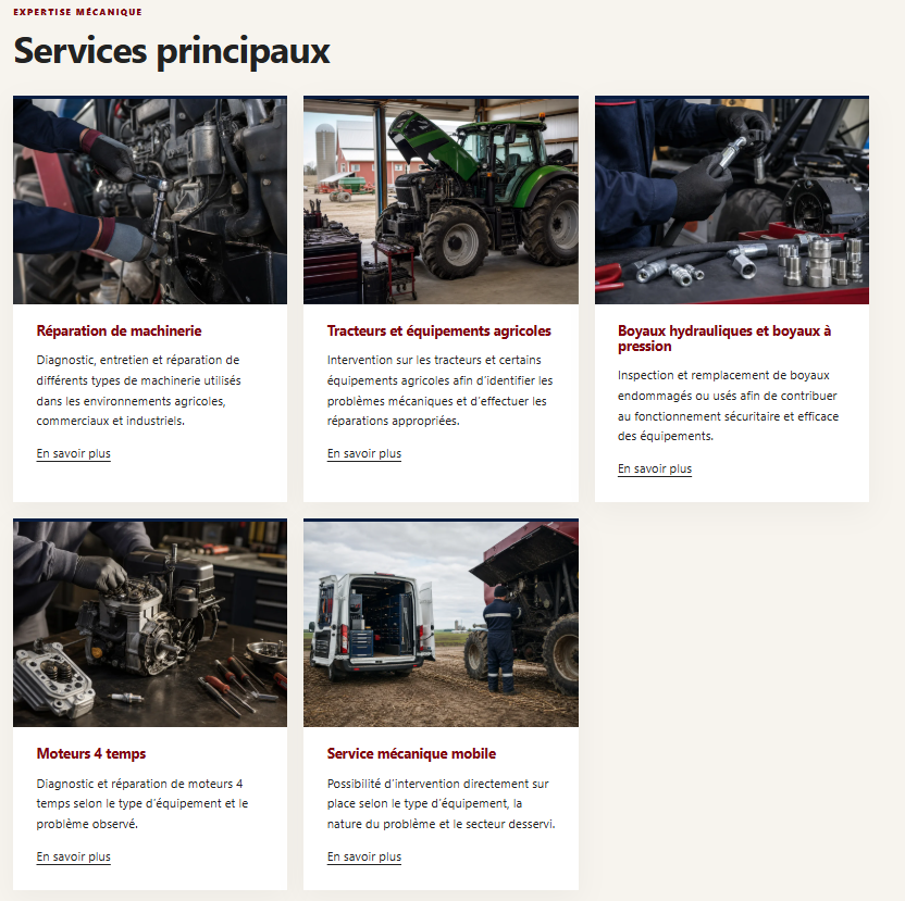 Vue 2 du projet Mécanique Mobile SL